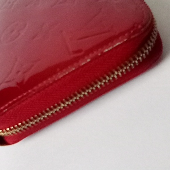 Louis Vuitton amarante vernis zippy wallet red wine burgundy color. - Picture 6 of 13